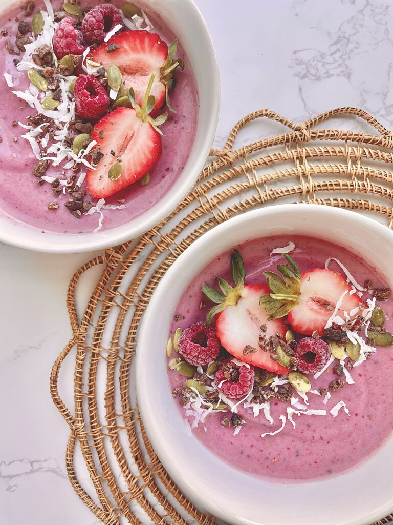 Strawberry Hearts Smoothie Bowl